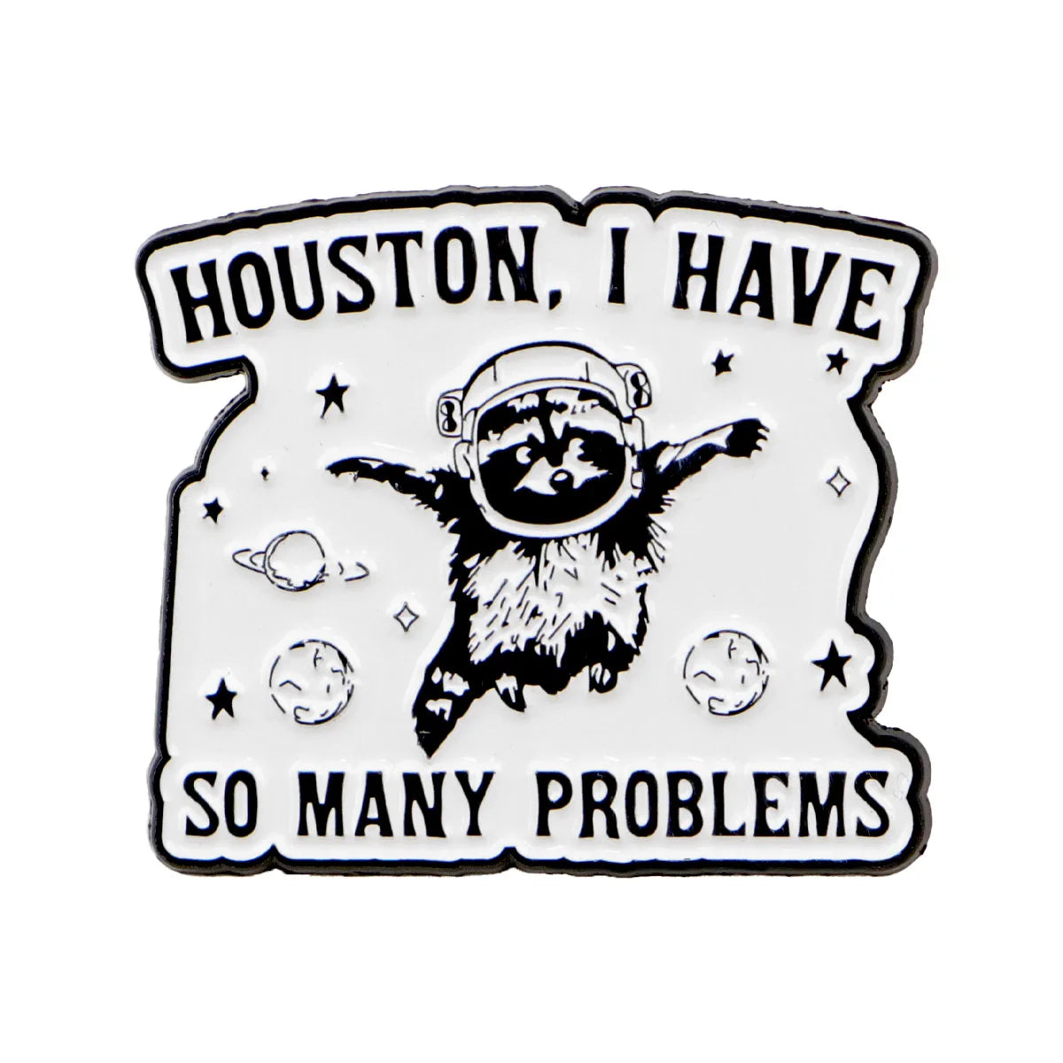 Astral Meltdown Raccoon Enamel Pin