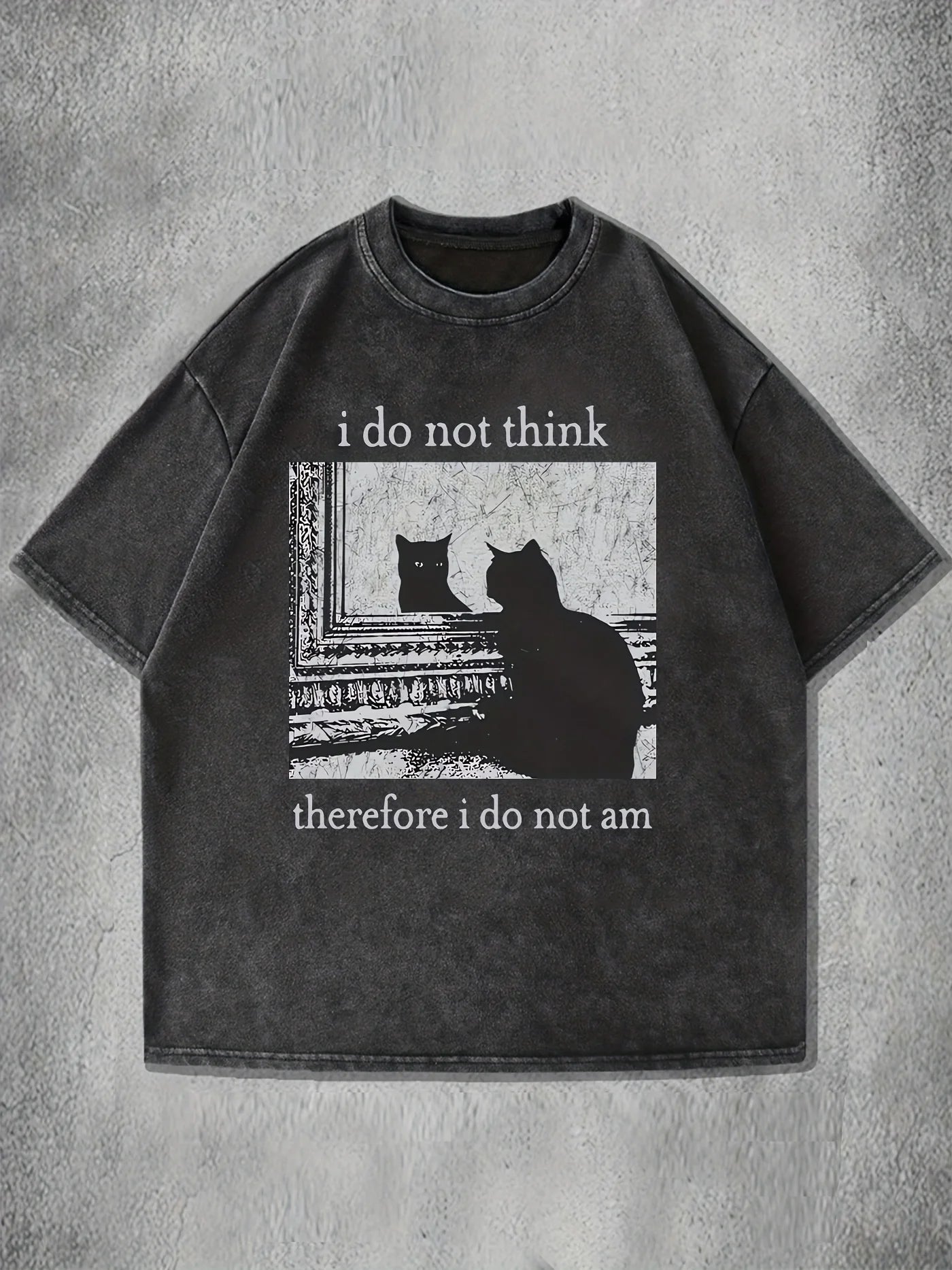 “I Do Not Think” Void‑Cat Tee