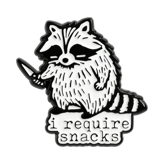 Snack‑Seeking Trash Panda Enamel Pin