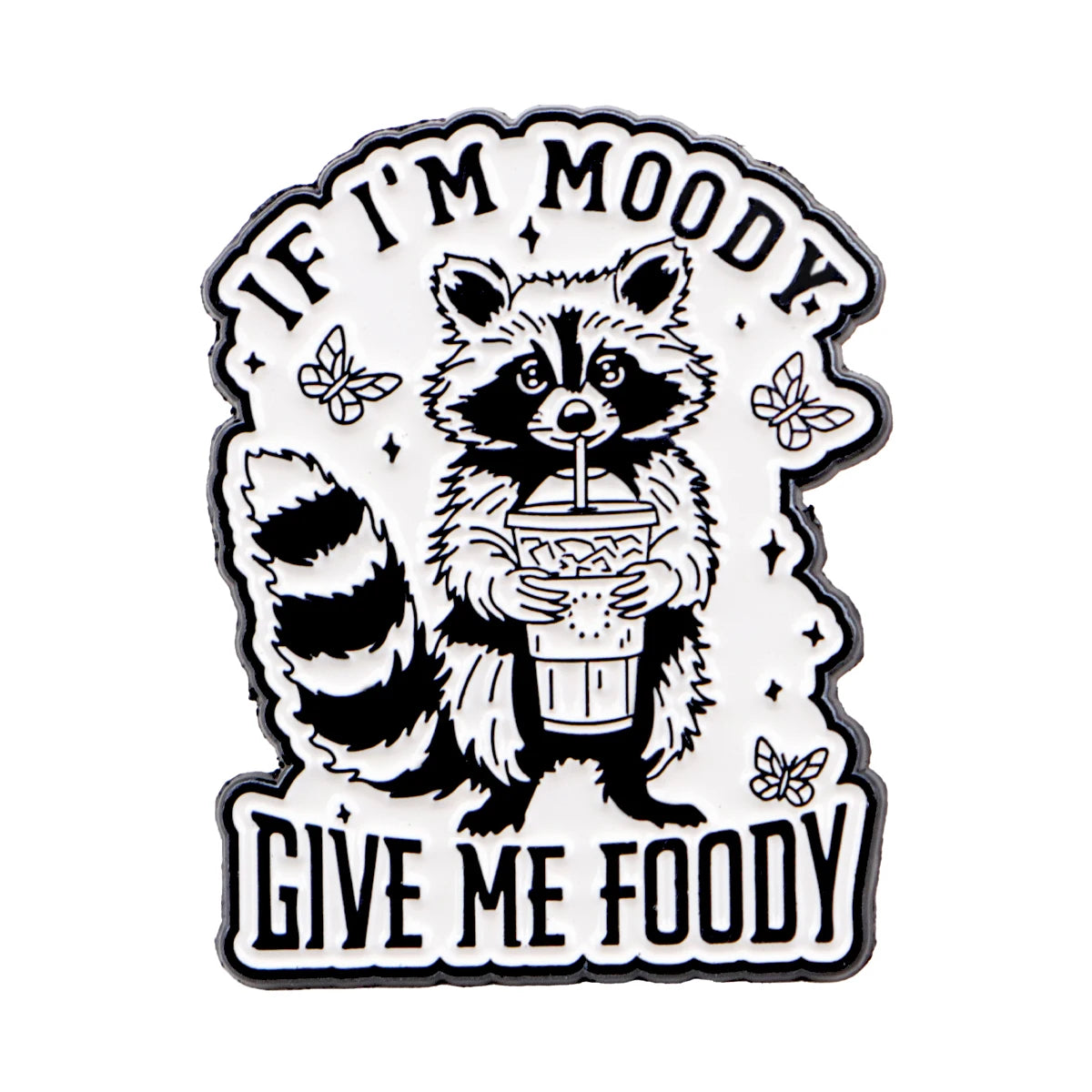 Moody Foody Raccoon Enamel Pin