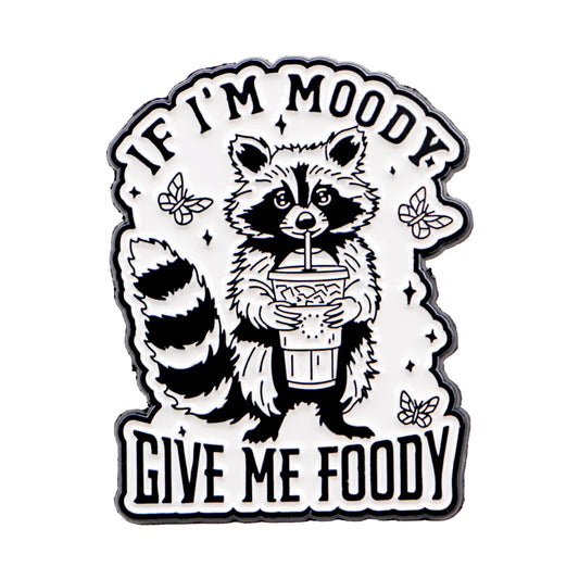 Moody Foody Raccoon Enamel Pin