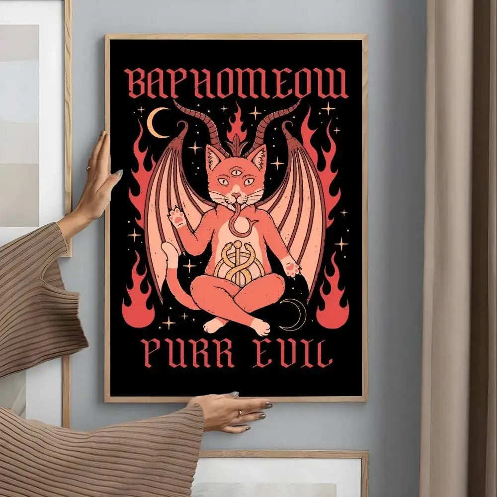 Baphomeow - Cat Poster